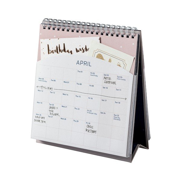 Calendar de masă Busy B, 13 file, albastru-image-2