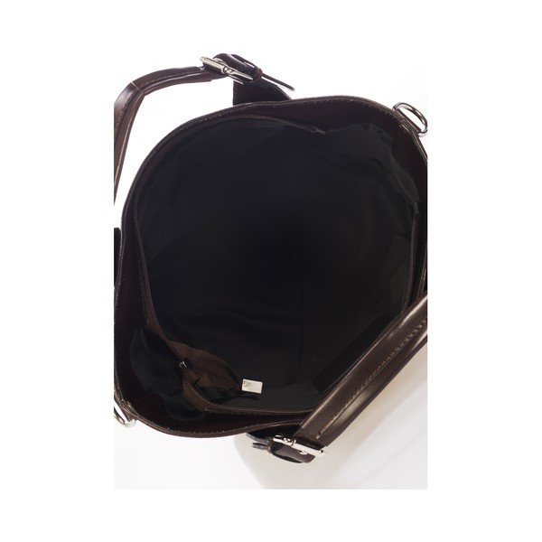 Poșetă din piele Massimo Castelli Valeria, maro-image-1