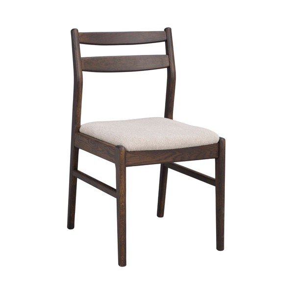 Scaun de dining crem/în culoare naturală închisă din lemn de stejar Kerwin – Rowico