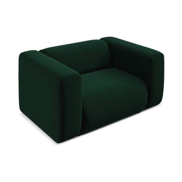 Fotoliu verde închis cu tapițerie din catifea Ekahi – Makamii-image-3