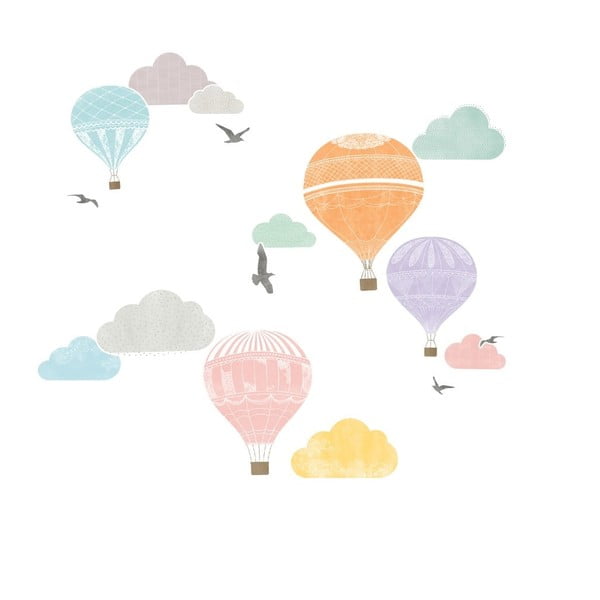 Set autocolante Ambiance Montgolfier-image-1