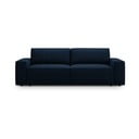 Canapea albastru-închis extensibilă cu tapițerie din țesătură bouclé 247 cm Jodie – Micadoni Home