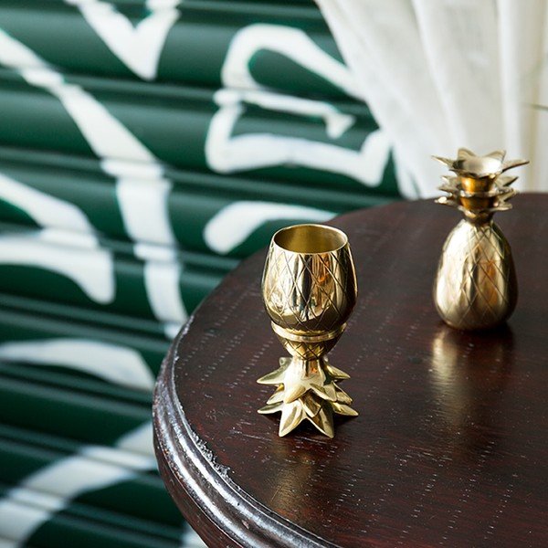 Set 2 pahare tărie W&P Design Pineapple, auriu-image-1