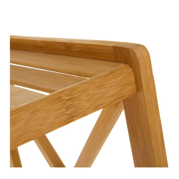 Raft de baie din bambus în culoare naturală 33x119 cm - Casa Selección-image-2