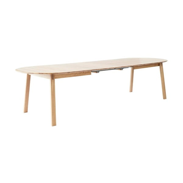Masă de dining în culoare naturală extensibilă din lemn de stejar 100x220 cm Amalfi – Hammel Furniture-image-1