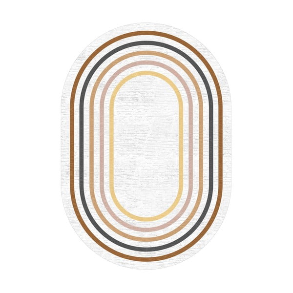 Covor alb de tip traversă 80x200 cm – Rizzoli