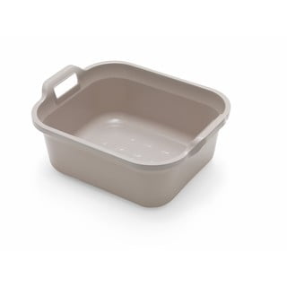 Lighean din plastic cu două mânere Addis, 39 x 32 x 14 cm, gri deschis
