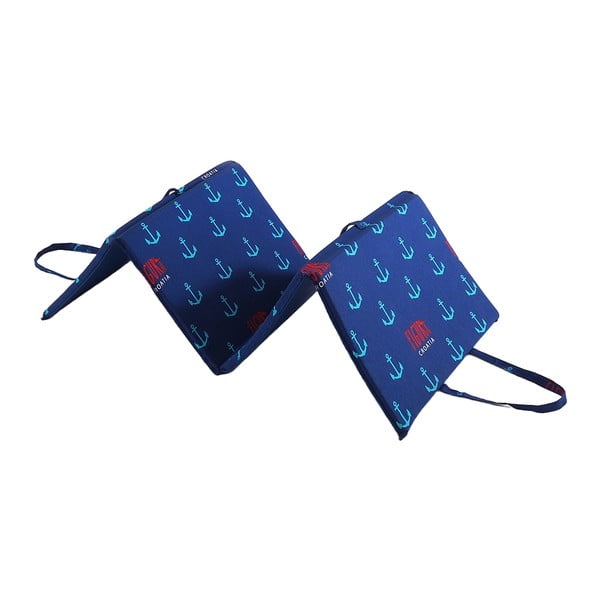 Pernă pentru scaun de grădină albastră pentru șezlong 49x137 cm   Anchors – B.E.S.