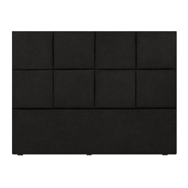 Tăblie de pat Mazzini Sofas Barletta, 140 x 120 cm, negru