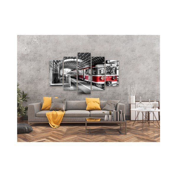 Tablou din 5 piese Styler Pociag, 100 x 150 cm-image-1