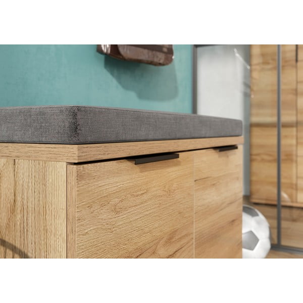 Pantofar în decor de stejar cu bancă Fremont - Germania-image-3