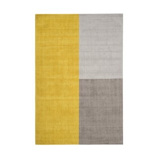 Covor Asiatic Carpets Blox, 160 x 230 cm, galben-gri