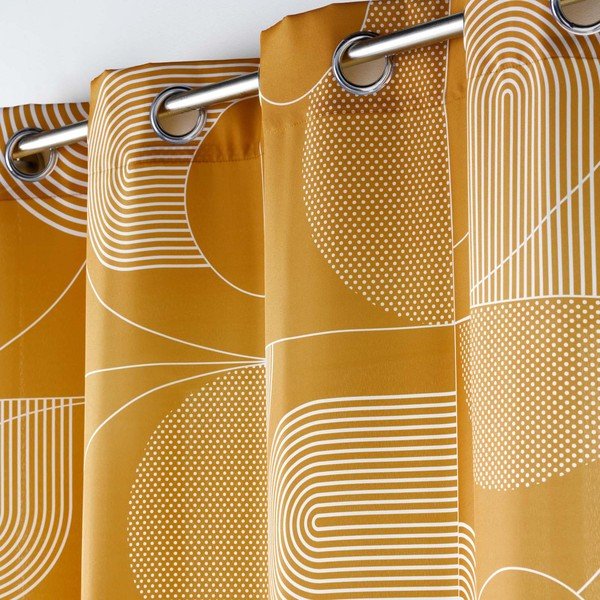 Draperie arămie 140x280 cm Esquisse – douceur d'intérieur-image-1