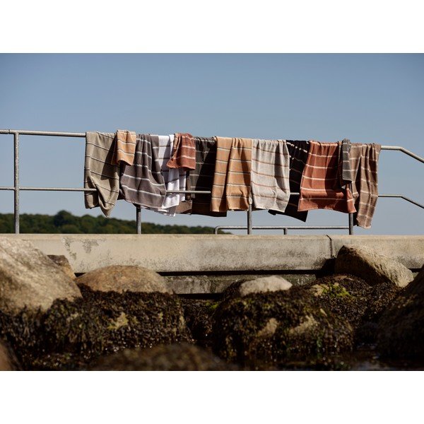 Prosop negru/gri deschis din bumbac 70x140 cm Sauna – Zone-image-4