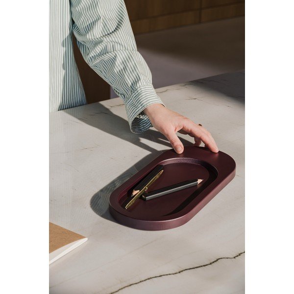 Tavă decorativă din lemn 15x32 cm Tenu – noo.ma-image-2