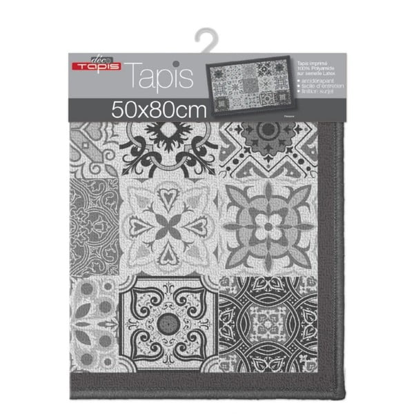 Covor gri lavabil 50x80 cm Persane – douceur d'intérieur-image-2