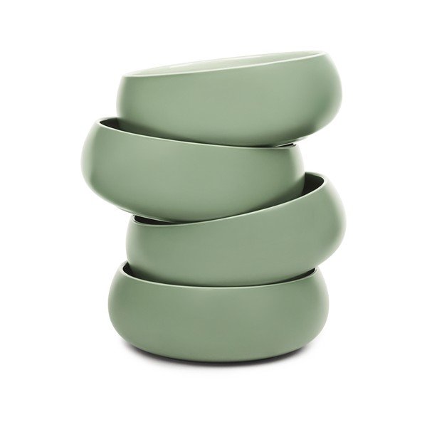 Boluri mici verzi 4 buc. pentru supă/pentru ramen din gresie 1 l Aura Vira – Bonami Selection-image-4
