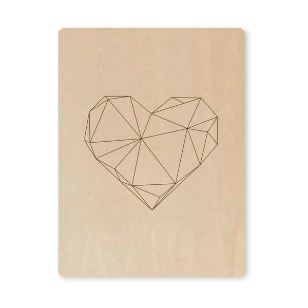 Tablou Novoform Artboard Engraved Heart, A7