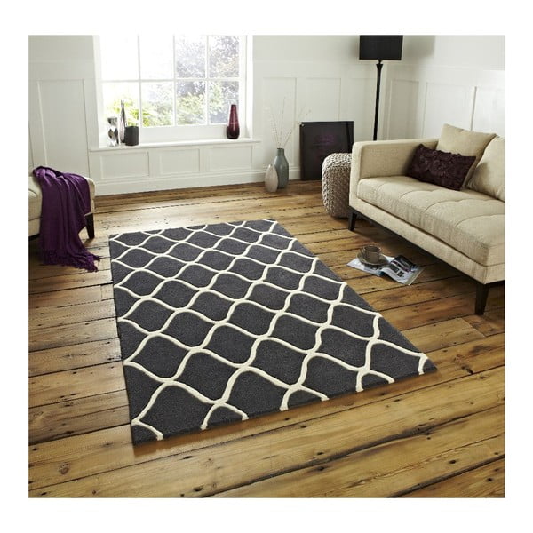 Covor din lână Think Rugs Elements Grey, 150 x 230 cm, gri-image-1