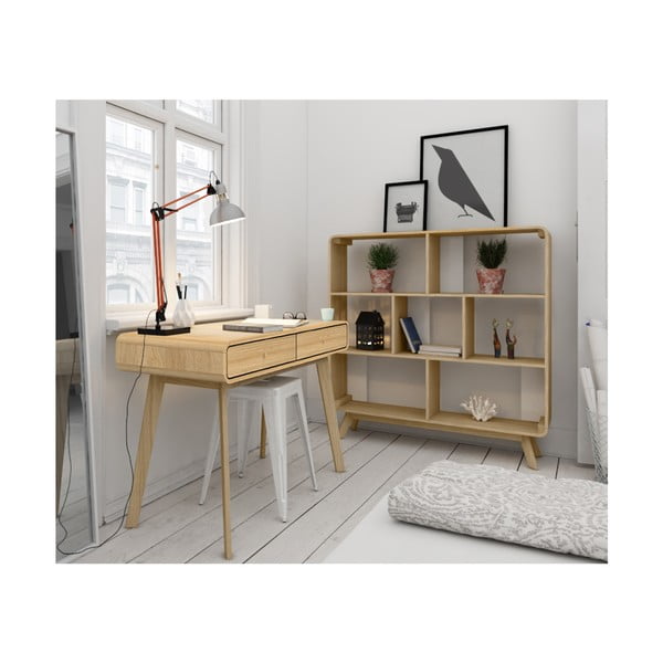 Birou cu aspect de lemn de stejar 50x120 cm Cassie - Støraa-image-3