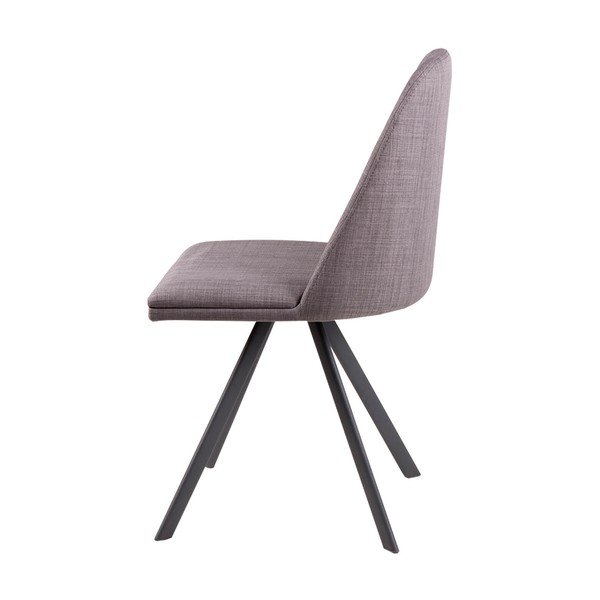 Set 4 scaune rotative sømcasa Cris, gri deschis-image-2