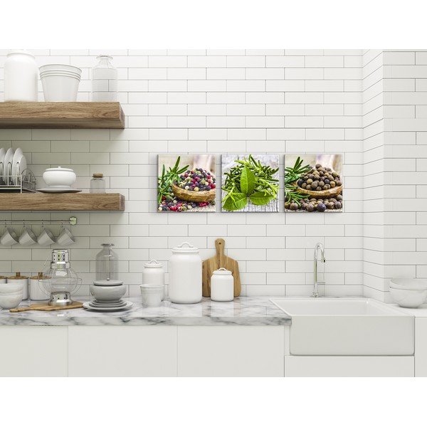 Set 3 tablouri din sticlă Styler Spices Dos-image-1