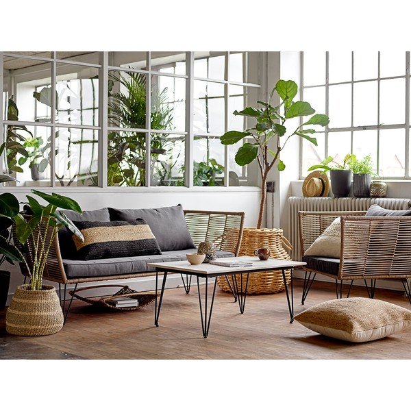 Măsuță de cafea pentru exterior din metal 60x90 cm Mundo – Bloomingville-image-1
