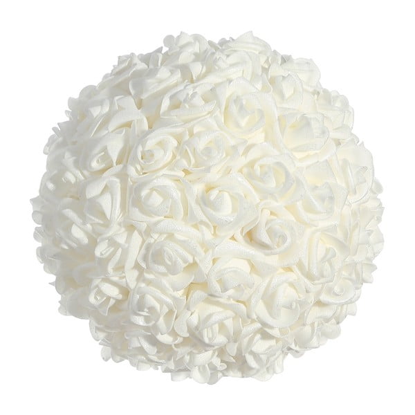 Decorațiune Denzzo Roses, diametru 20 cm, alb