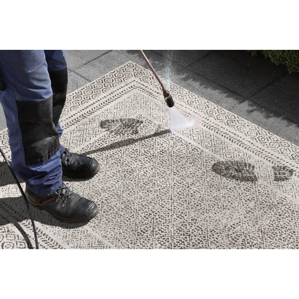 Covor lung pentru exterior Ragami Berlin, 80x250 cm, negru - alb-image-1