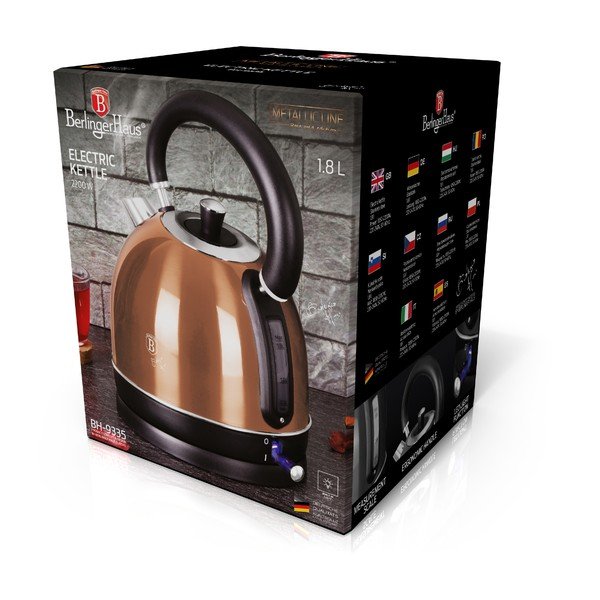 Ceainic electric de 1,8 l Rosegold Metallic Line - BerlingerHaus-image-2