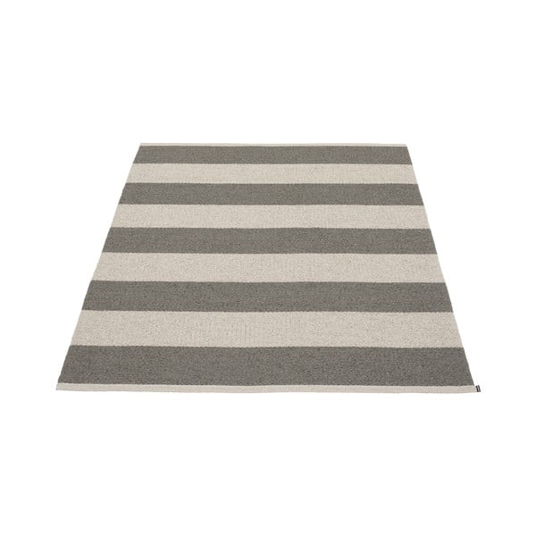 Covor pentru exterior și interior gri antracit/crem 140x180 cm Bob Charcoal Linen – Pappelina