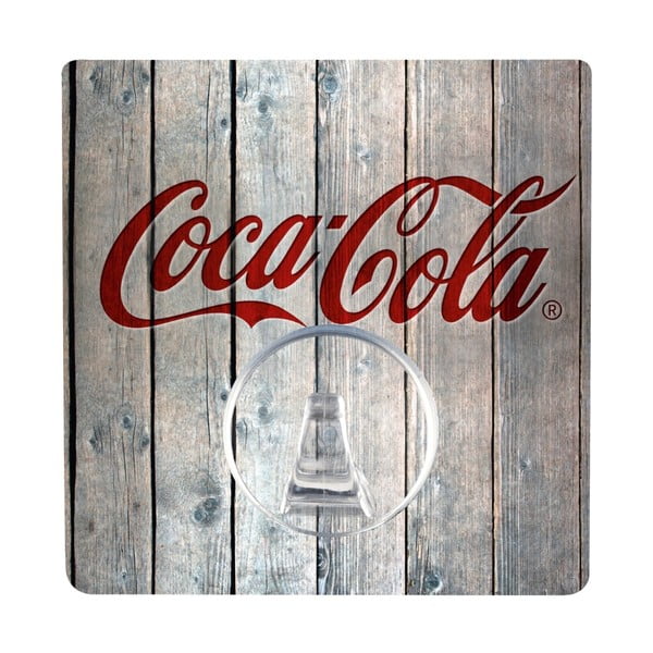 Cuier autoadeziv Wenko Static-Loc Coca-Cola Wood