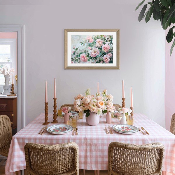 Tablou cu ramă imprimat 75x56 cm Blooming Roses – Styler-image-1