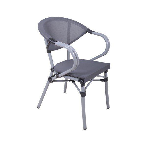 Scaun de grădină gri din metal Toskana – Garden Pleasure-image-1