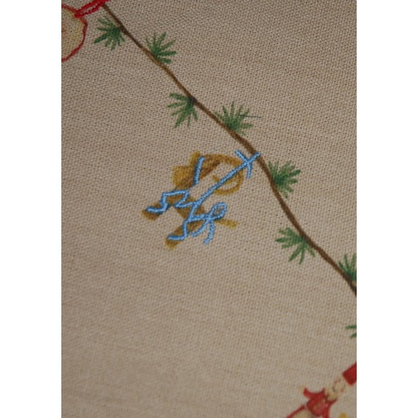 Covor sub bradul de Crăciun bej rotund din bumbac ø 130 cm  cu model de Crăciun Hammershøi Christmas – Kähler Design-image-1