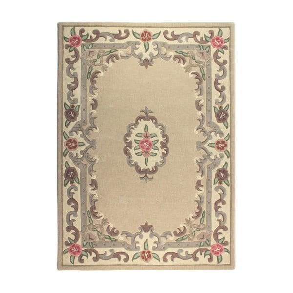 Covor din lână Flair Rugs Aubusson, 120 x 180 cm, bej