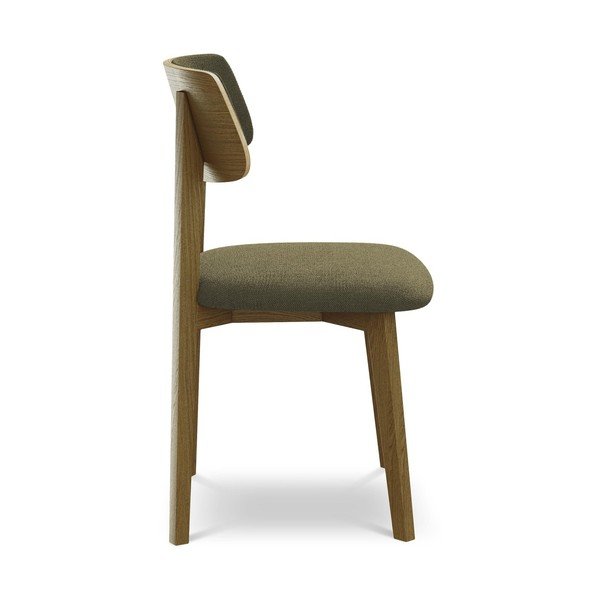 Scaun de dining verde din lemn masiv Niu – Makamii-image-2