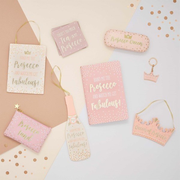 Set 4 suport pahare Sass & Belle Prosseco, roz-image-1