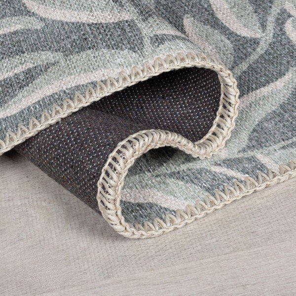 Covor verde deschis lavabil din amestec de fibre reciclate 80x150 cm Wallace – Flair Rugs-image-2
