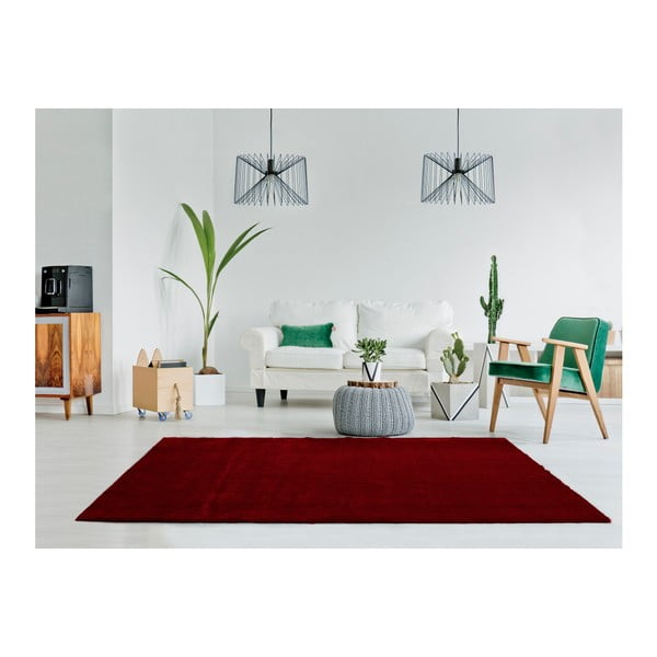 Covor Universal Unic Liso Rojo, 65 x 120 cm, vișiniu închis-image-2