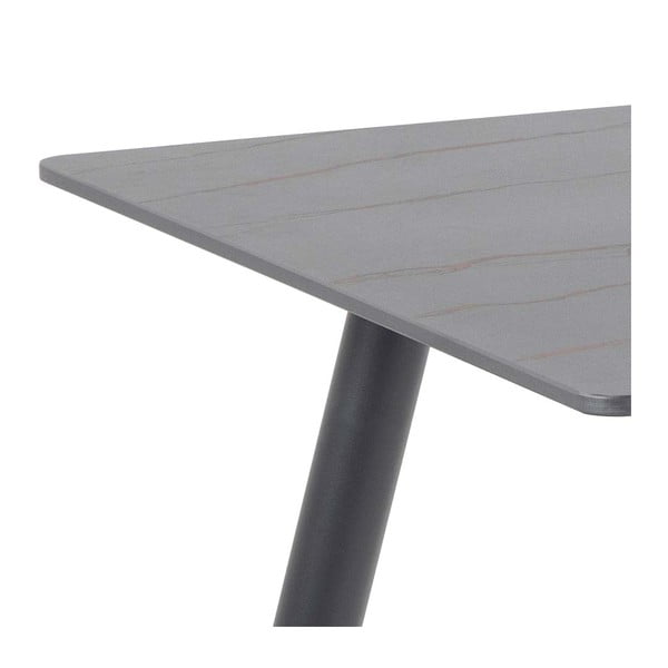 Masă cu blat din ceramică Actona Wicklow, 80 x 140 cm, negru-image-4