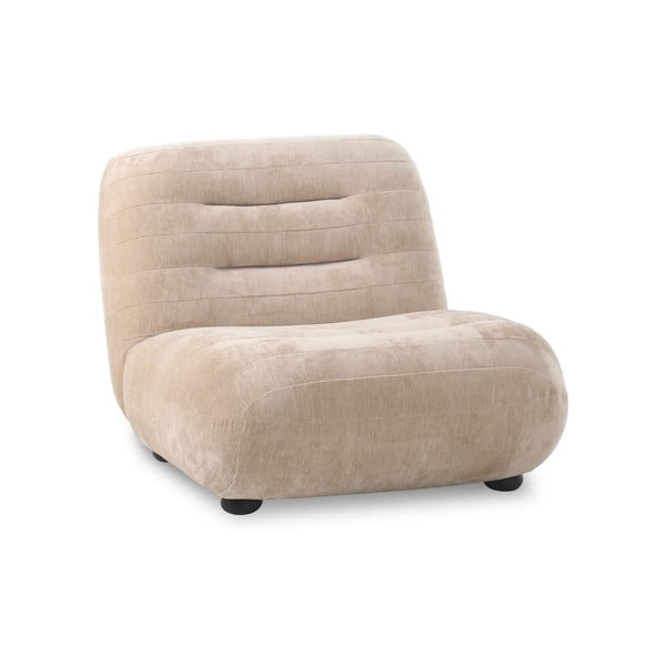 Fotoliu bej cu tapițerie din catifea Wyatt – Dutchbone