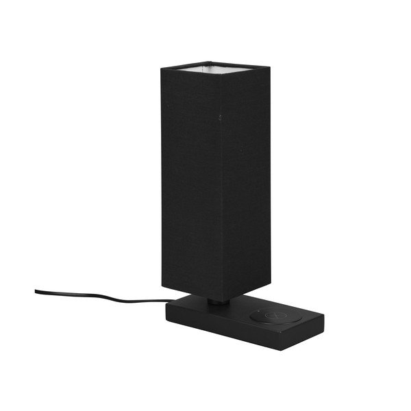 Veioză negru-mat cu încărcător wireless (înălțime 35 cm) Haley – Reality-image-2