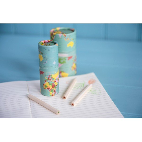 Set 12 creioane colorate Rex London World Map-image-3