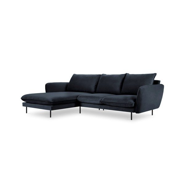 Colțar cu șezlong pe partea stângă Cosmopolitan Design Vienna, albastru închis-image-3