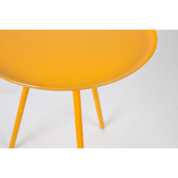 Măsuță auxiliară White Label Frost, galben-image-1