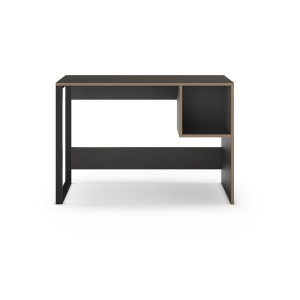 Birou cu blat negru 50x110 cm Lyly – Marckeric