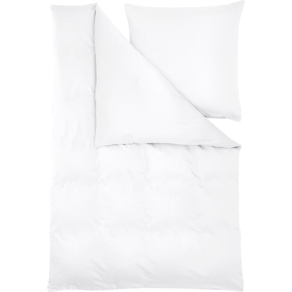Lenjerie de pat albă din bumbac satinat 200x135 cm Comfort - Westwing Collection