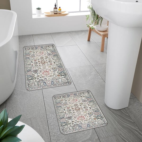 Covorașe de baie gri 2 buc. 60x100 cm – Mila Home-image-3