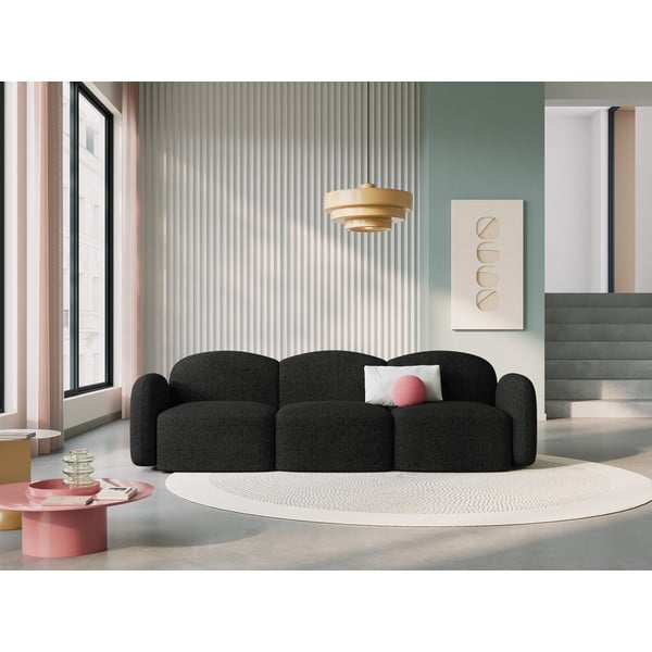Canapea neagră 272 cm Blair – Micadoni Home-image-1
